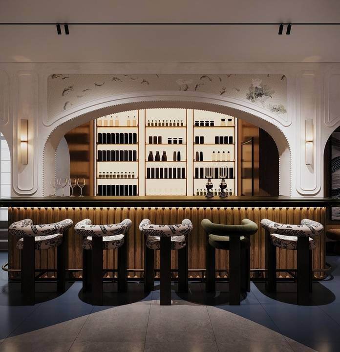 Hotel lobby bar