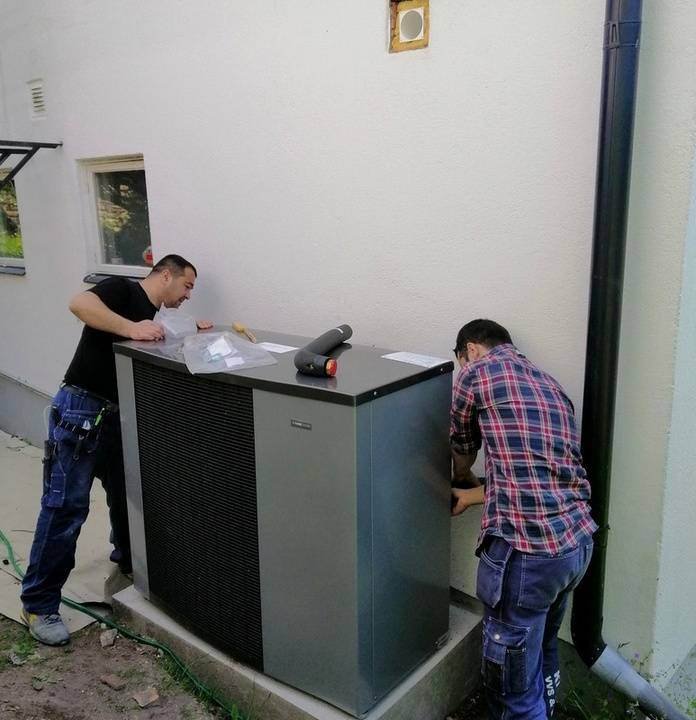 Installation of an outdoor thermal unit