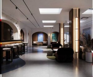 Overall view of the lobby